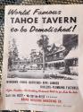 Tahoe Tavern Hotel Flyer