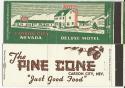 Pine Cone Cafe and Deluxe Motel Matchbooks