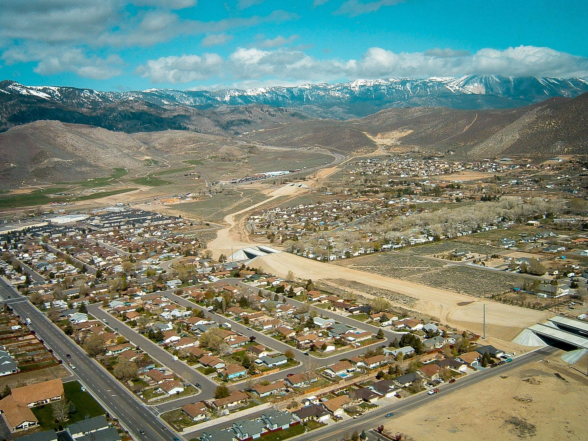 Carson City Aerial : Photo Details :: The Western Nevada Historic Photo