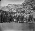 659. Eagle Canyon, from Eckley's Island, Emerald Bay. Western Shore of Lake Tahoe.